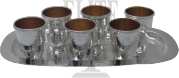 Italian Hammered Liquor Set
