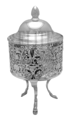 Lace Honey Dish W/Legs