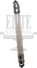 Clear Arcylic + Silver Mezuza Case