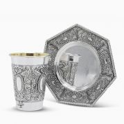 leaf kiddush cup set
