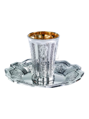 Italia Kiddush Cup and Coaster Set