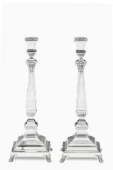 Tzirich Smooth Silver Candlestick Set