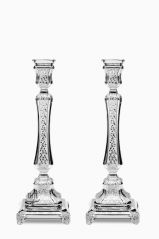 Diamond Cut Shabbos Candles  