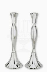 Solerno Mekushat Sterling Silver Shabbat Candlesticks | Elite Sterling