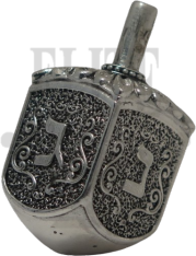 Full Silver Chanukah Dreidel