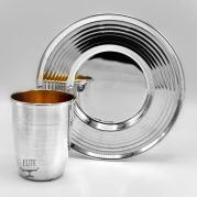 Smooth Line Kiddush Set