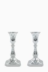 Lumina Diamond Petit Shabbos Candlesticks