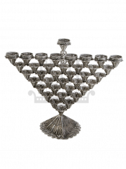 Filigree Silver Chanukah Menorah 2