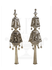 Filigree Rimonim Set