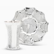 Diamond Cut Kiddush Cup 