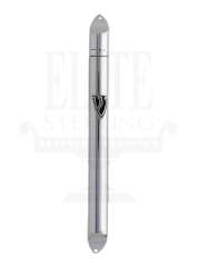 Hazrorfim Flute Sterling Silver Mezuza Case