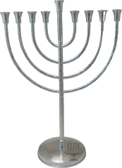 Hammered New York Menorah 