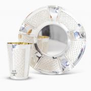 Diamond Cut Kiddush Cup