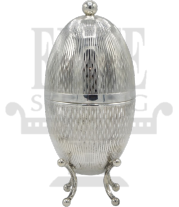 Striped Egg Shaped Etrog Box