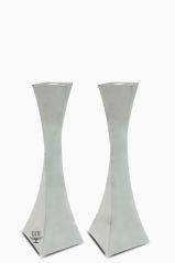 Modern Twist Shabbos Candlesticks 
