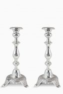 Lubavitch Rebbetzin Silver Candlesticks