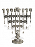 Filigree Silver Chanukah Menorah