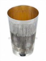 Sterling Silver Striped Kiddush Cup